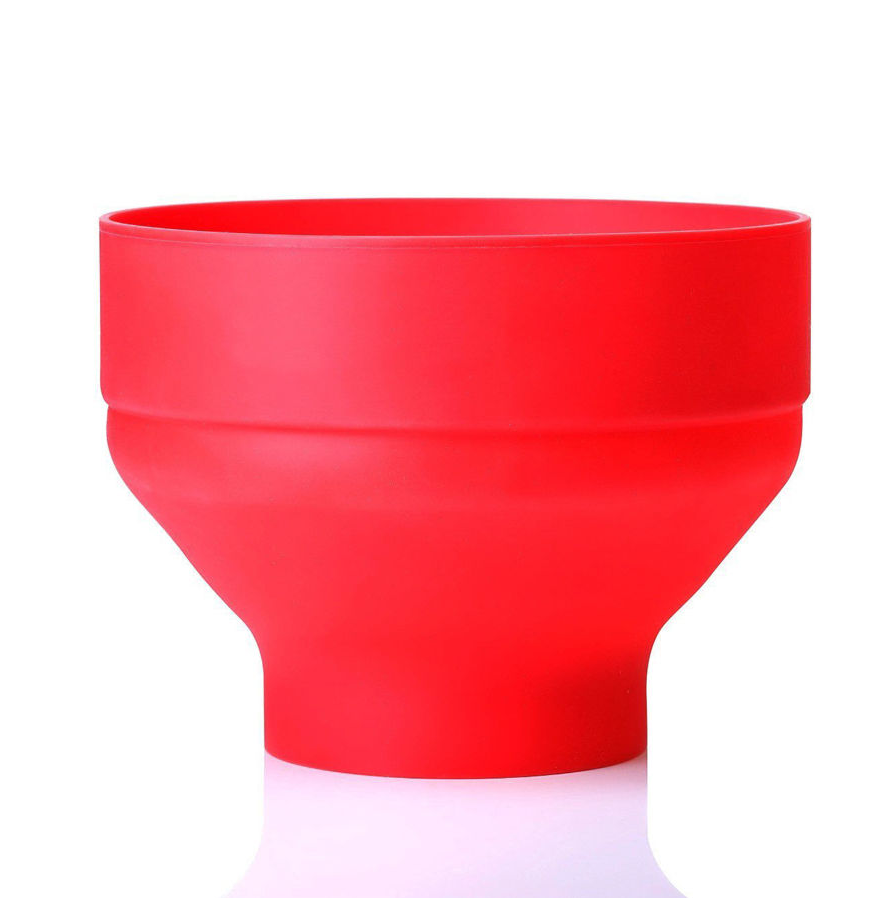 Silicone Microwave Popcorn Popper Maker Collapsible Container Home Kitchen