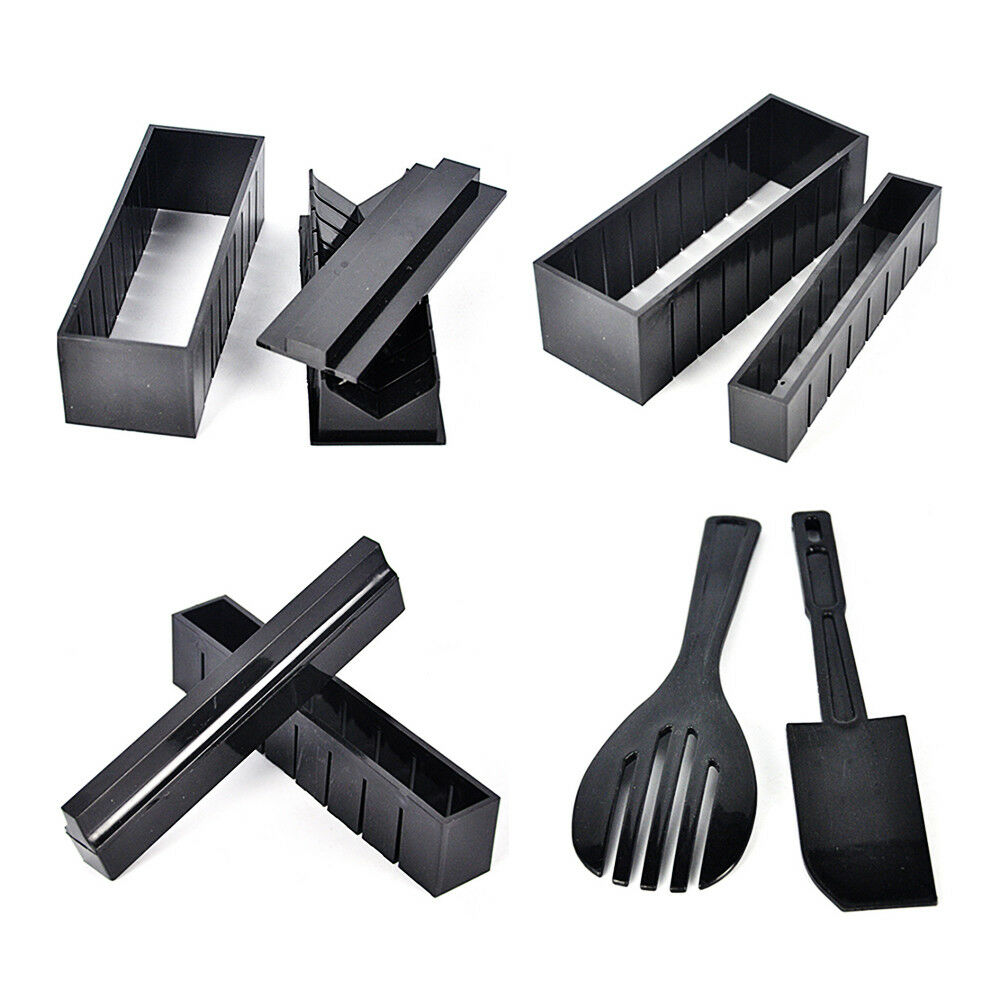 10 in 1 Sushi Maker Kit Rice Roll Mold Kitchen DIY Easy Chef Mould Roller Cutter