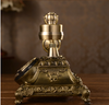 Vintage Antique Retro Rotary Handset Desk Resin Telephone European Style Bronze