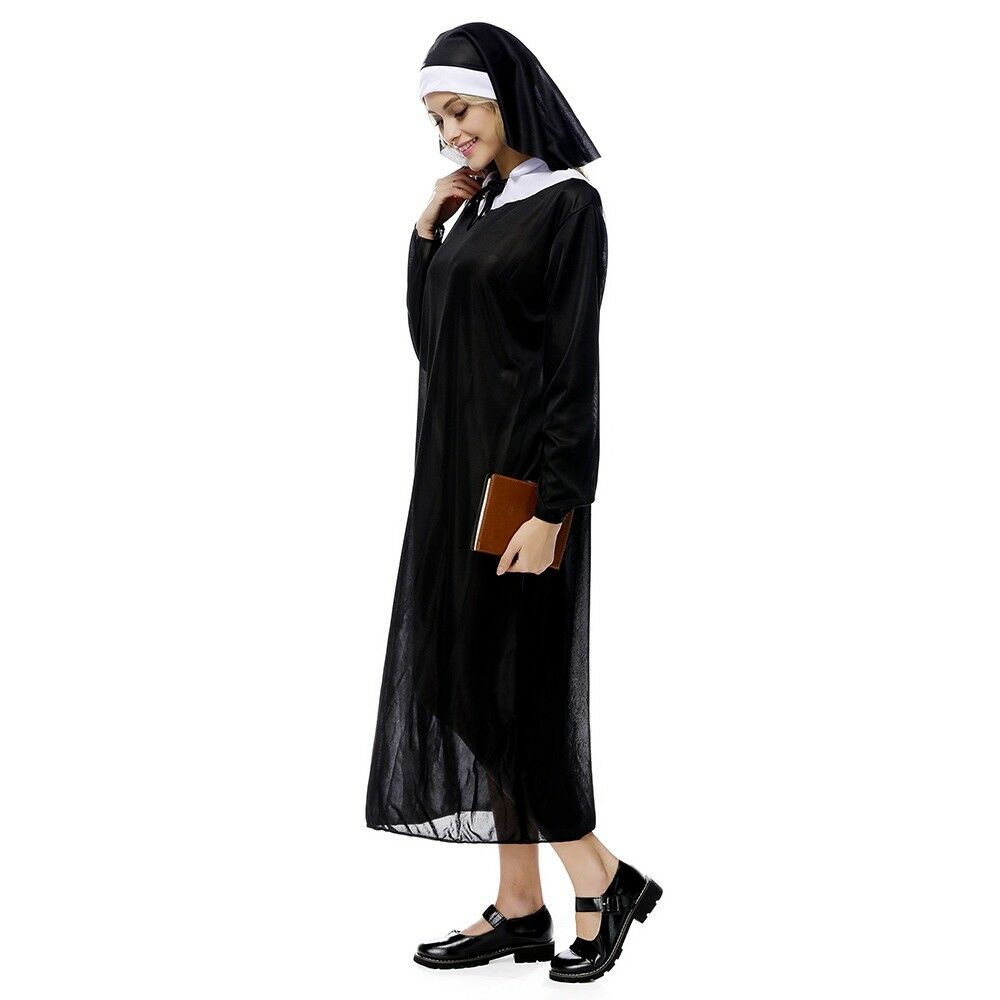 Halloween Cosplay Nun Virgin Mary Costume