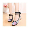 Old Beijing Cloth Shoes Assorted Colors Casual Tie Embroidered Shoes Slipsole Lo