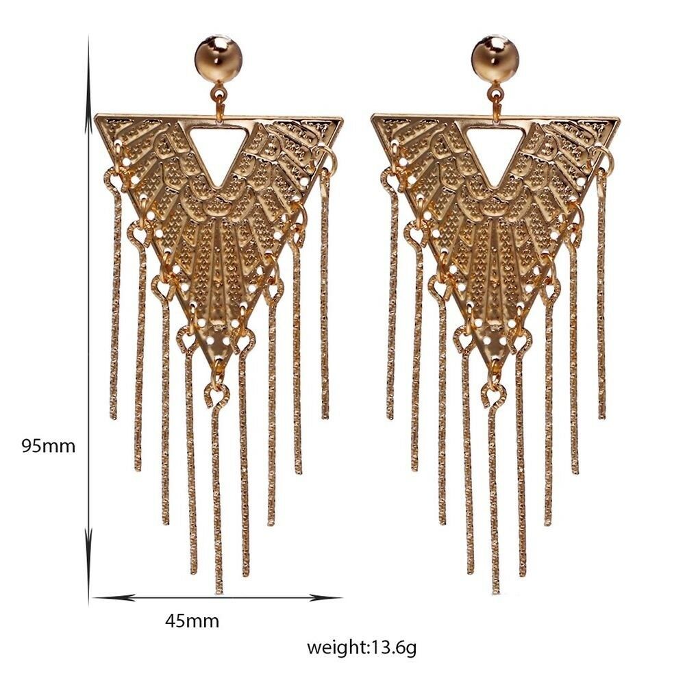 Earrings 18K Gold Galvanized Zircon Accessory