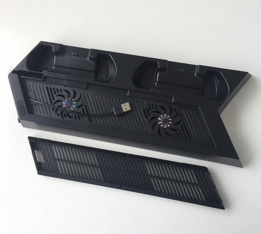 Brand New Dual Cooling Fan Charging Dock Station for PS4 with 3 Port USB HUB