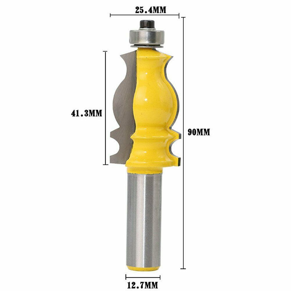 1/2" Shank Crown Molding Router Bit Ceiling Lace Tongue and Groove Slotting Tool