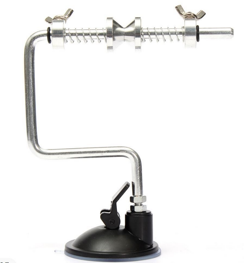 12cm x 15cm Portable Aluminum Fishing Line Winder Reel Spooler  Suction Cup