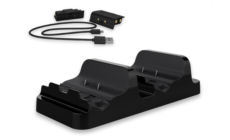 For Xbox One Controller Double Charging Cradle with 2x Rechargeable Battery Pack