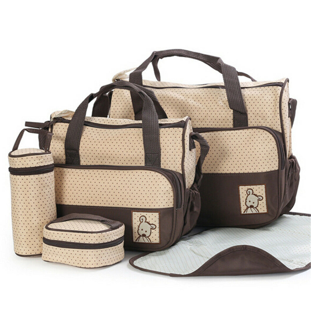 Hot 5pc Baby multifunction Changing Diaper Nappy Mummy Mother Handbag Bags