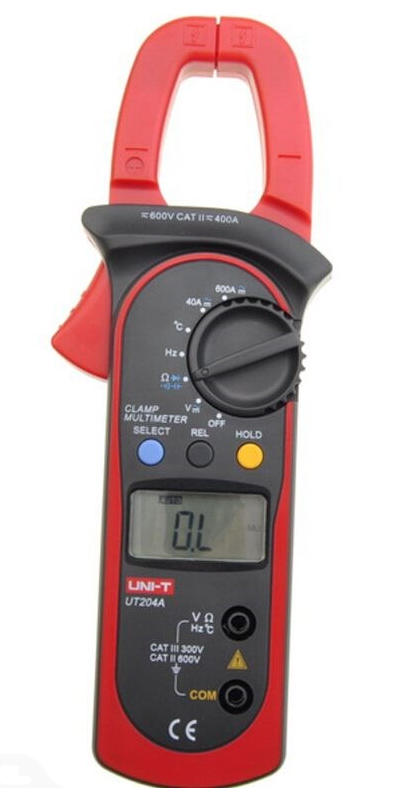 UNI-T UT204A Digital Handheld Clamp Multimeter Tester DMM Voltmeter AC DC Meter