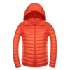 Light Thin Short Down Coat Man Hooded Fashionable   orange