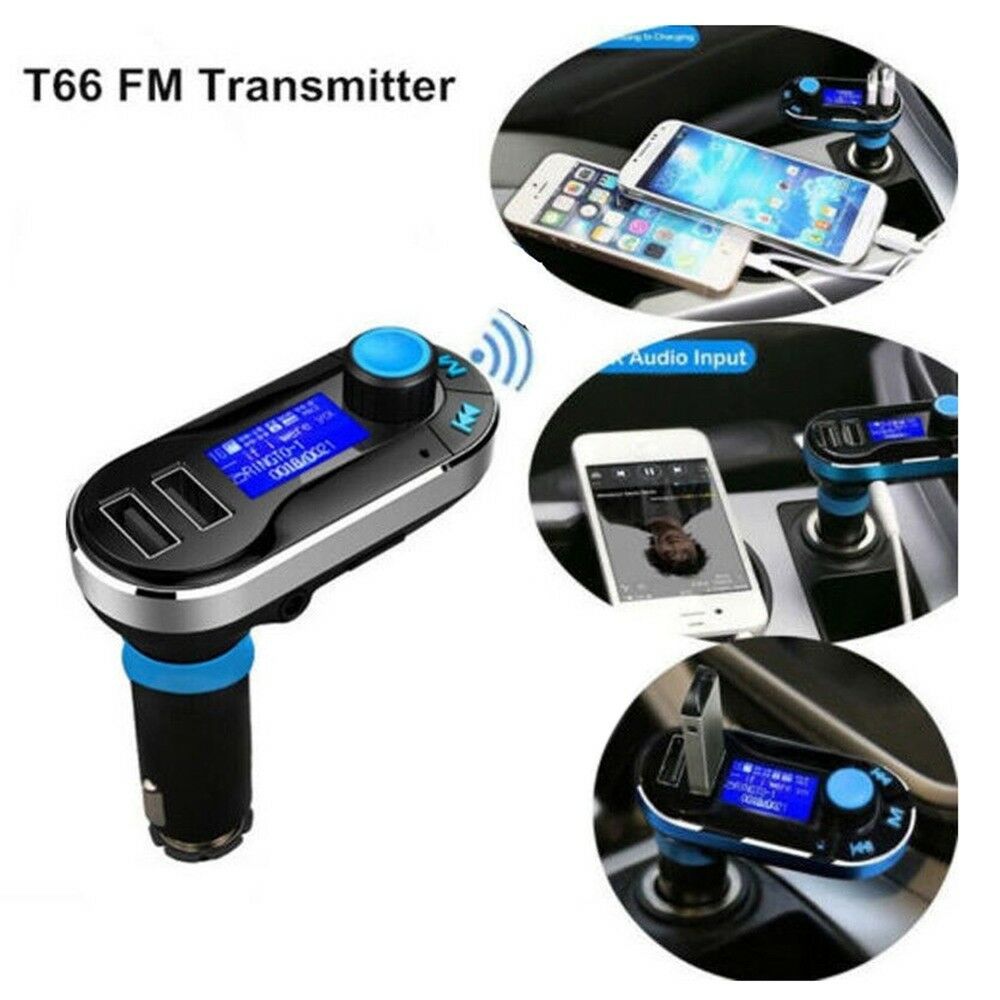BT66 Car Vehicle-mounted Bluetooth MP3 USB Card AUX