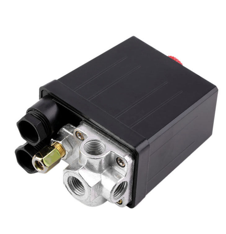 Air Compressor Pressure Switch Control Valve 240V 175PSI Heavy Duty - BLACK
