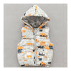 Infant Thick Baby Winter Boy Girl Cartoon Waistcoat Coat 0 1 2 3 years old grey