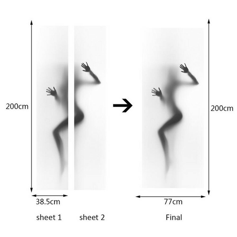 New 3D DIY PVC Waterproof  Door Wall Mural Sticker Shadow qd012