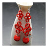 Cloth Style Long Earrings Creative Long Costume Circles   03