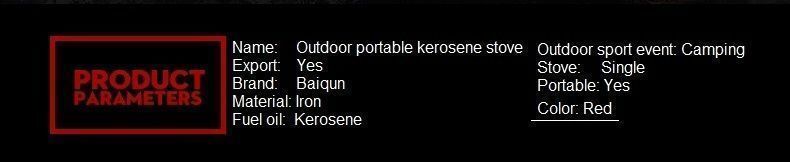 outdoor camping camping portable kerosene stove kerosene stove