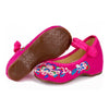 Kid Old Beijing Embroidered Cloth Shoes   rose red