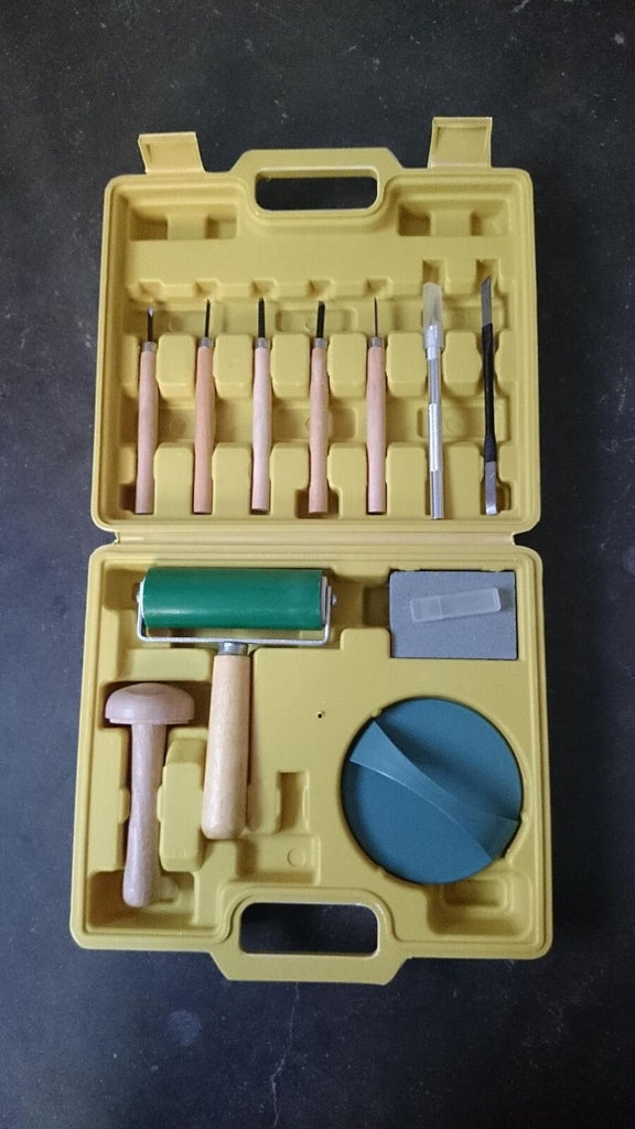 12 Pcs Portable Etching Intaglio Graphic Art Scribing Printmaking Tools in Box
