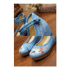 Old Beijing Cloth Shoes Phoenix Embroidered Increased whitin   beige