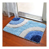 Irregular Color Door Ground Non-slip Mat Carpet    blue irregular  60*90cm