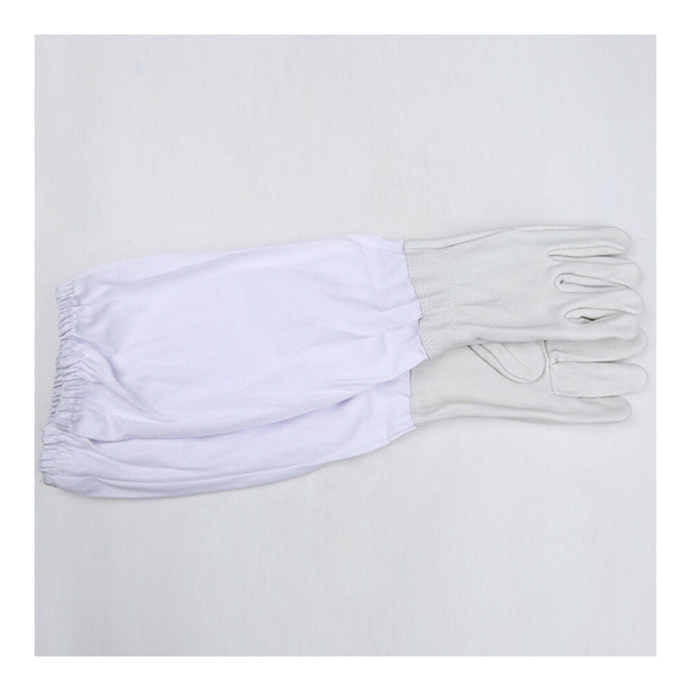 Yellow or White Anti-bee Gloves Thick Sheepskin Beekeeping Equipment