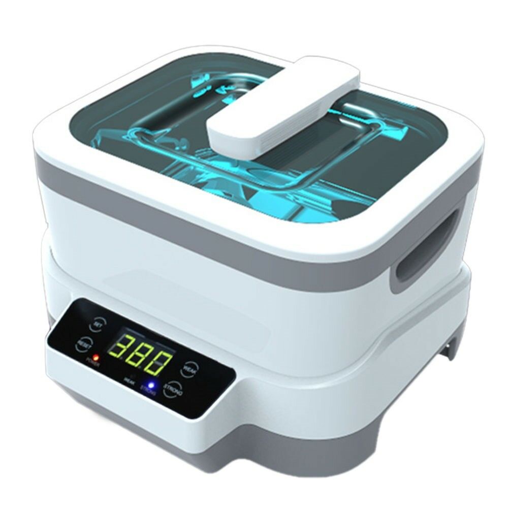 1.2L Household Digital Display Ultrasonic Cleaning Machine Glasses Cleaner 110V