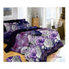 3D Flower Bed Quilt/Duvet Sheet Cover 4PC Set Cotton Sanded 001