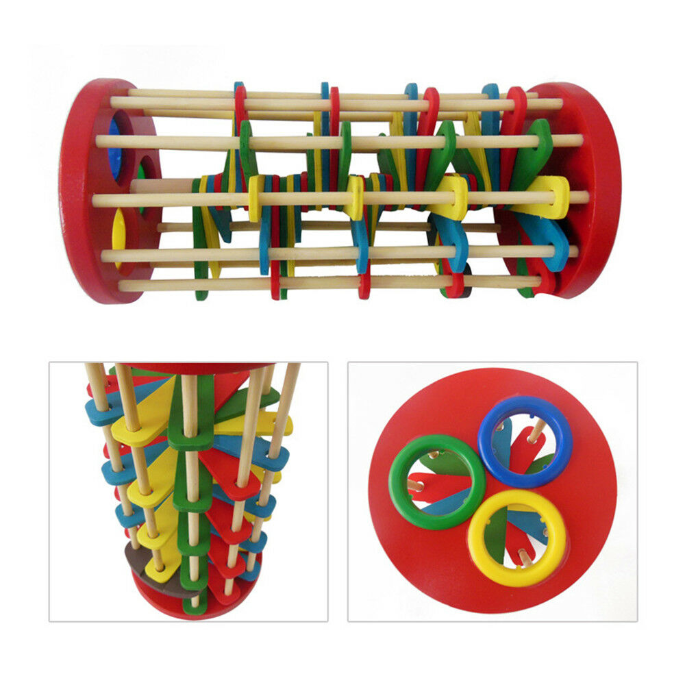 Wooden Colorful Knock Ball Ladder Kids Toy