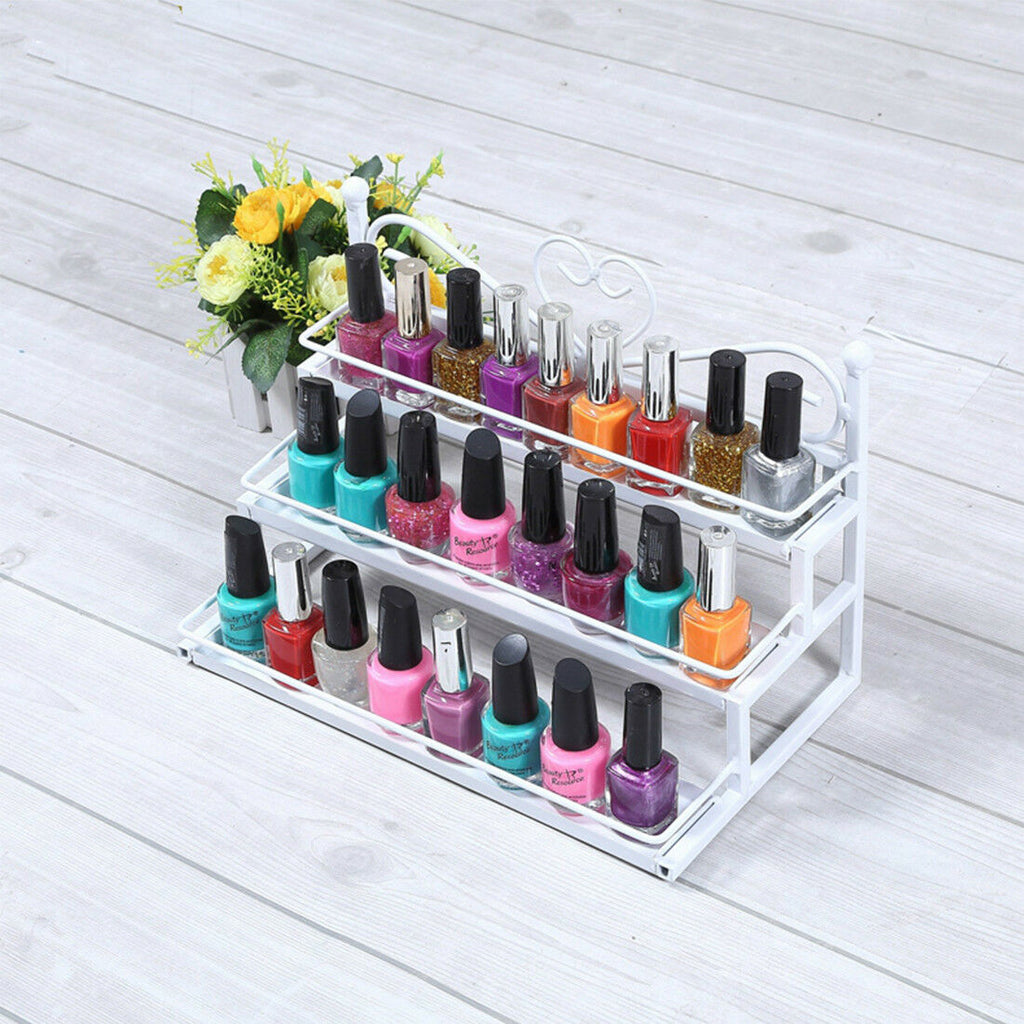 Iron Nail cosmetics jewelry display shelves shelves shelves three perfume