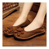 Suede Gommino Causal Women Thin Shoes  golden camel