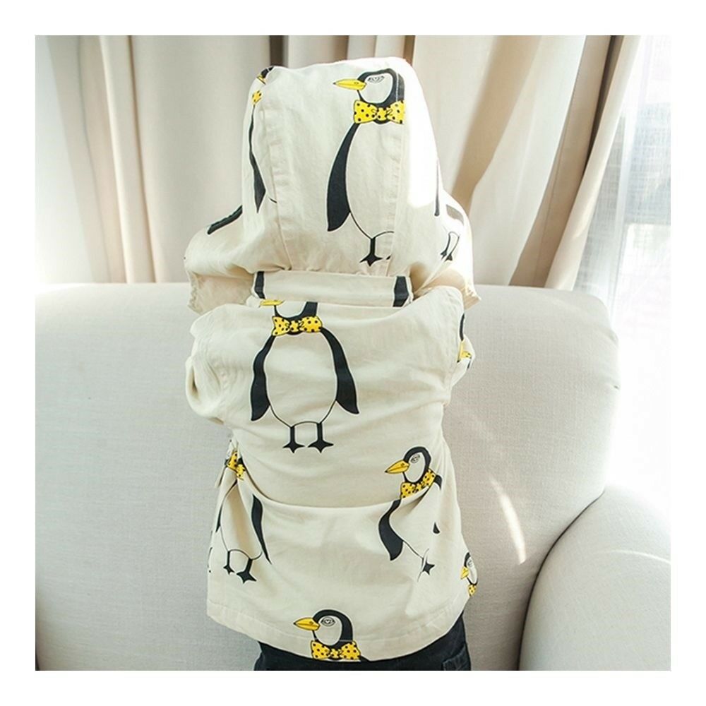 Infant Baby Boy Girl Cartoon Zipper Coat apricot 66cm