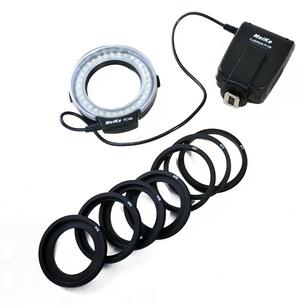 Macro Ring Flash Light MK-FC100 LED Macro Ring Flash Light For Canon Nikon DSLR
