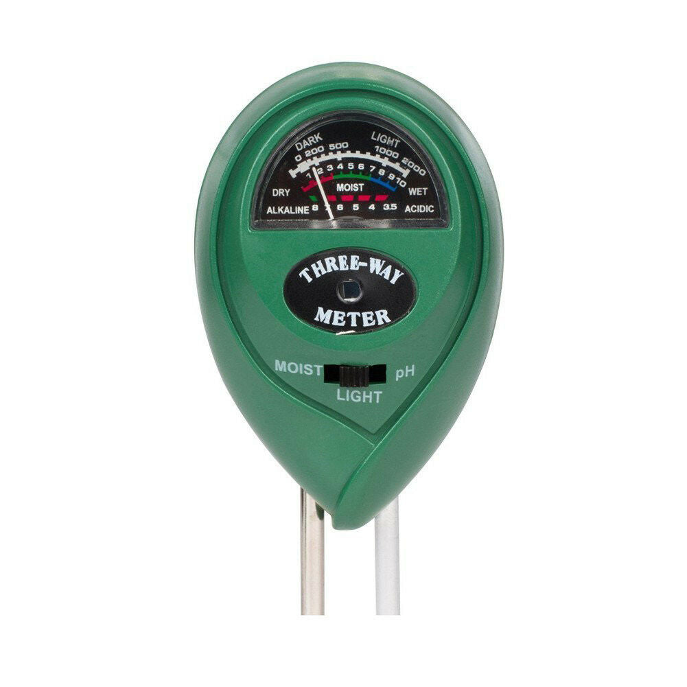 3 IN 1 Hydrometer Soil Survey Instrument Moisture  Soil PH Sunlight Intensity