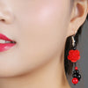 Red Rose Original DIY Special Offer National Style Earring Woman