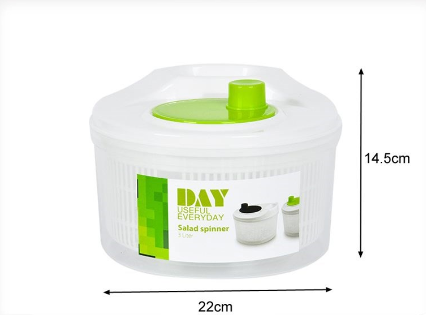 Kitchen Salad Fruit Vegetable Lettuce Spinner Strainer Big Colander Dryer Sifter