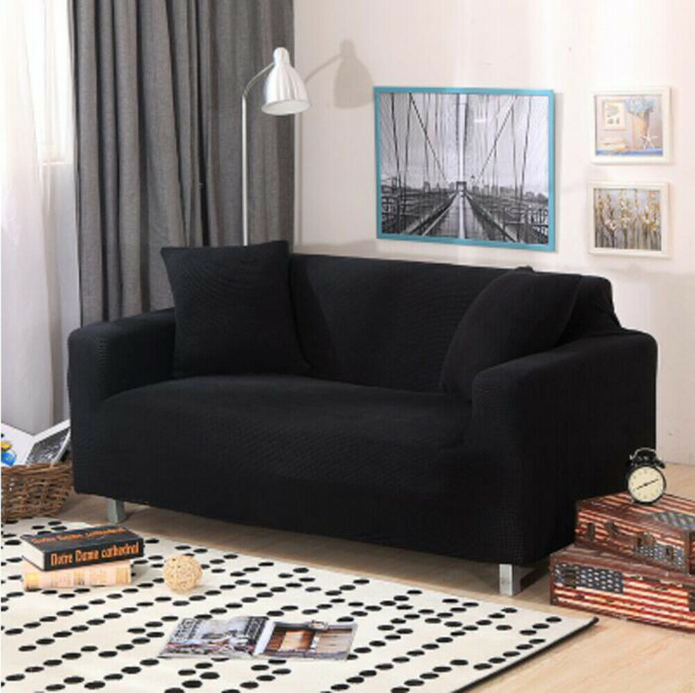 1-4 seats  Arm Sofa Covers Couch Cover Elastic Slipcover Protector Corn Fleece