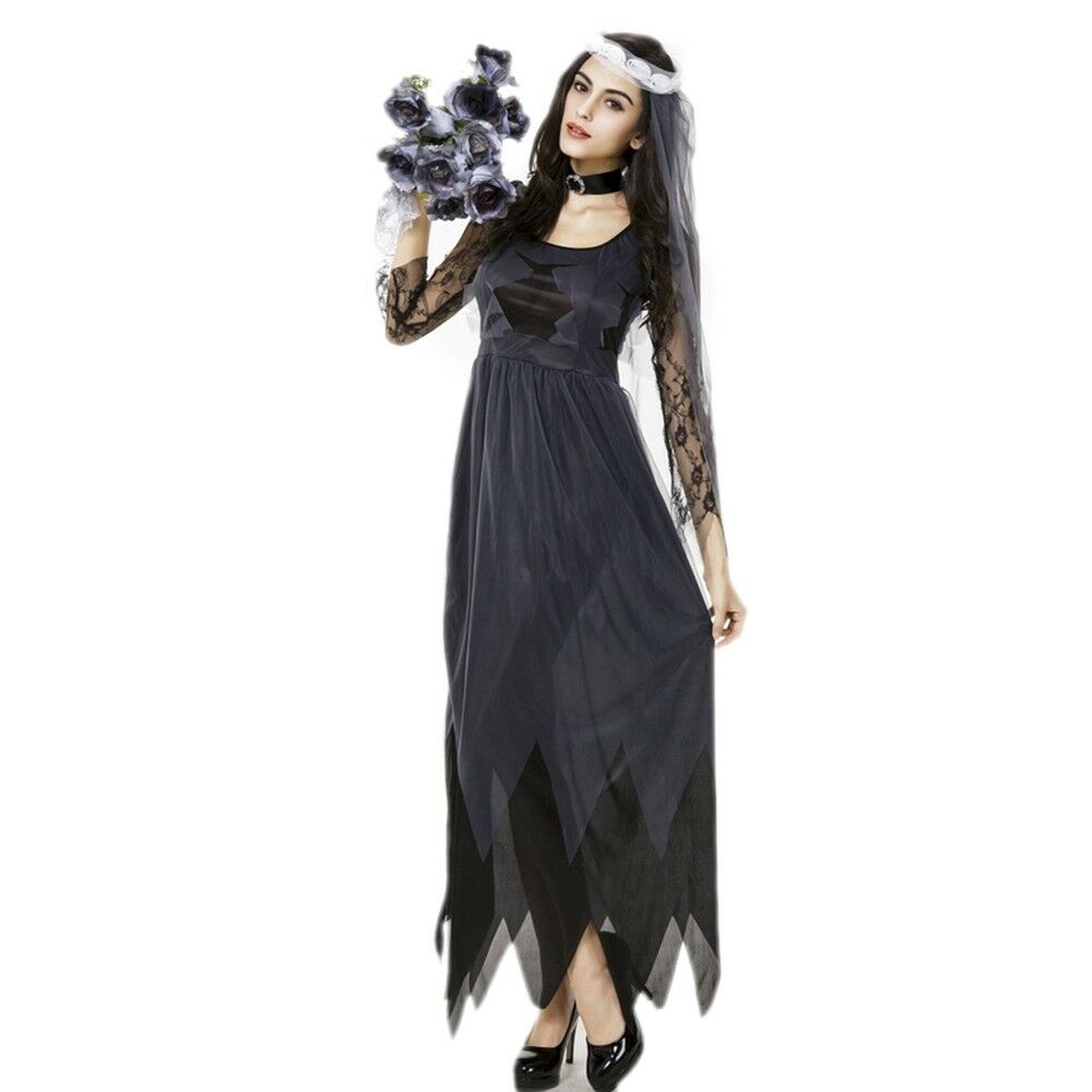Lace Gauge Costume Halloween Woman Cosplay Game Uniform