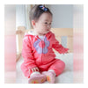 Infant Baby Boy Girl Thick Warm Rompers One-pieces Flower 0-1-2 years old rose 6