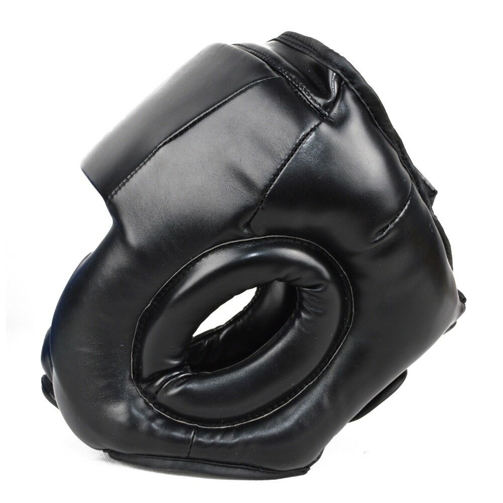 Face Guard Head Guard Thick Boxing Helmet black