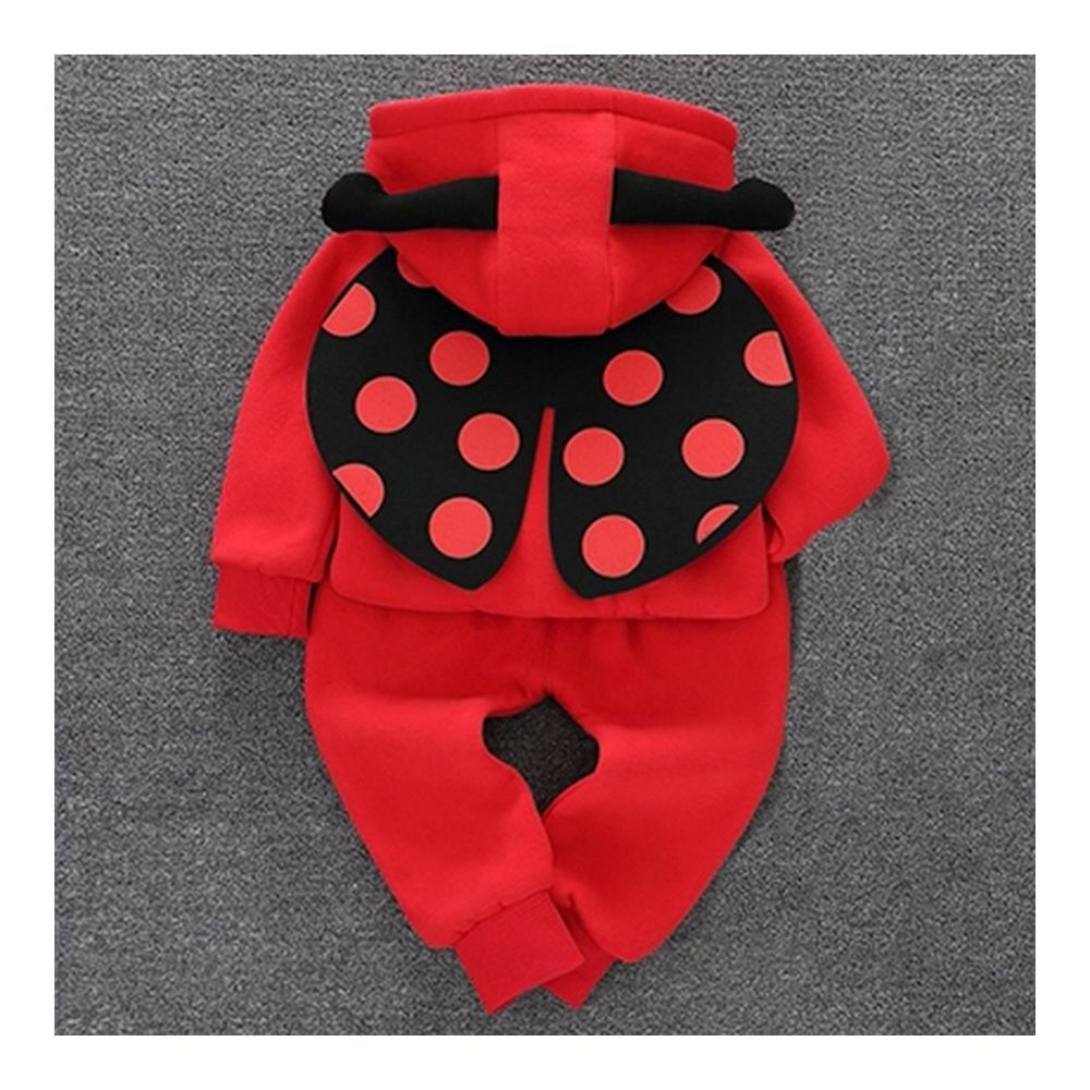 Infant Thick Clothes Baby Boy Girl Cartoon Ladybird Suit 0-1-3 years old  73cm