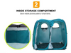 Twin Pop-Up Shower Tent Changing Room with Pad