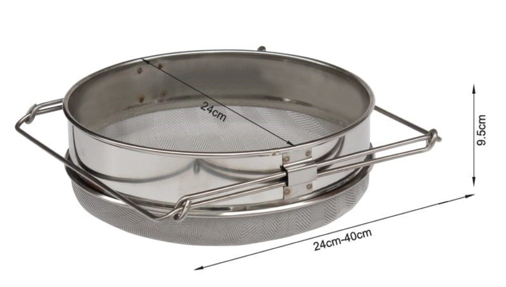 Honey Strainer Sieve Filter Set For Filtering Bees Impurities and Other Debris