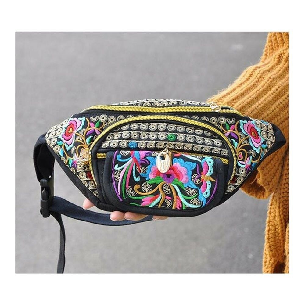 New Original Design Cosmetic Bag Woman's Bag High Volume Waist Bag    copper cra