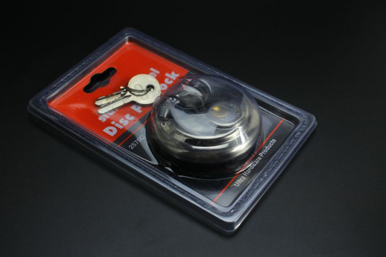 3 x 70mm 2-3/4" Steel Armor Disc Padlock for Trailer / Self Storage keyed alike