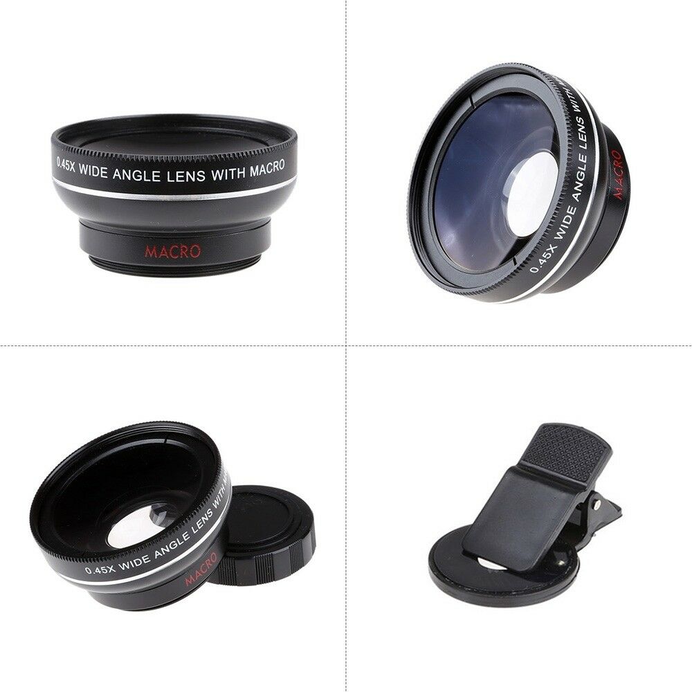 Clip Wide Angle + Micro Lens for Mobile Phone