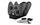 For Xbox One Controller Double Charging Cradle with 2x Rechargeable Battery Pack