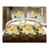 3D Flower Bed Quilt/Duvet Sheet Cover 4PC Set Cotton Sanded 014