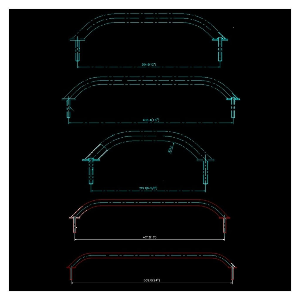Marine Hatch Grab Handle Door Stainless Steel Yacht 3053S 24inch