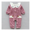 Infant Baby One-pieces Boy Girl Thick Warm 0-1-2 years old :red coffee(rose) 66c