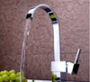 Rotative Wasserfall Küchen Armatur Chrom Messing 30cm