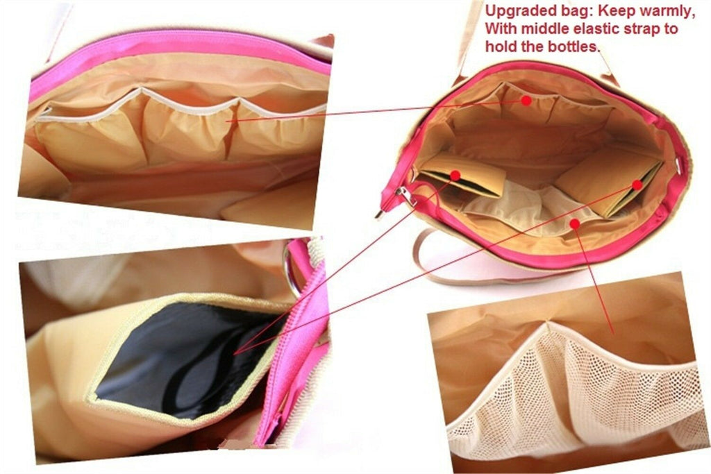 Chic Fashion Cute Baby Diaper Nappy Multifunction  Bag Mommy Shoulder Bag